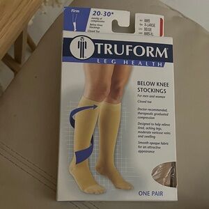Truform Men's Gold Below Knee Stockings